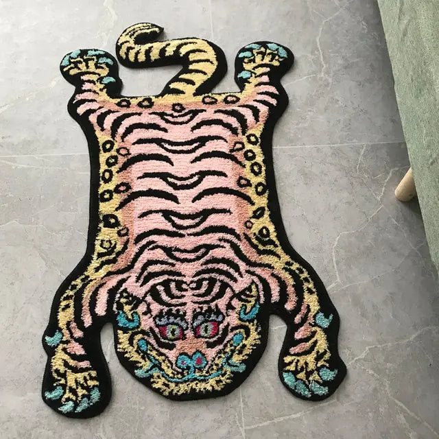 Fierce Tibetan Tiger Rug