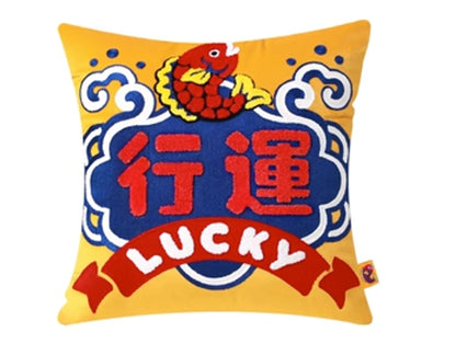 Lucky Koi Fish Throw Pillow & Pillowcase – Plush Decor for Good Vibes, Fortune & Aesthetic Flex