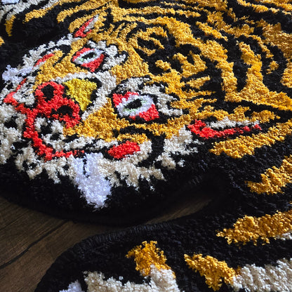 Fierce Tibetan Tiger Rug