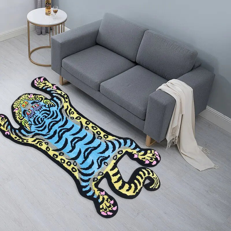 Fierce Tibetan Tiger Rug