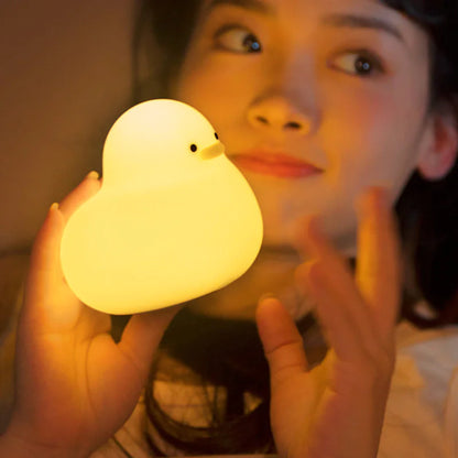 Rubber Ducky Dimmable Night Light - Silicone Duck Lamp