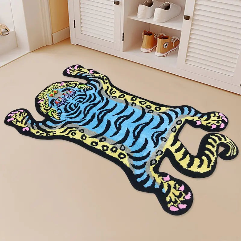 Fierce Tibetan Tiger Rug