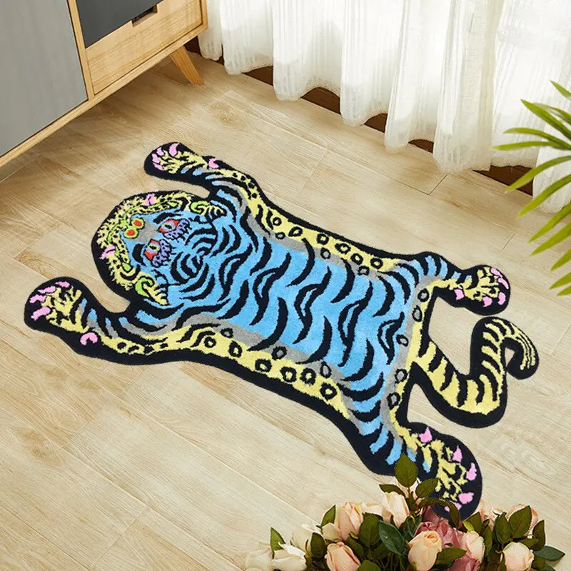 Fierce Tibetan Tiger Rug