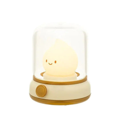 Kawaii Retro Oil Lamp Night Light - Cute LED Glow for Cozy Vibes & Soft Ambience