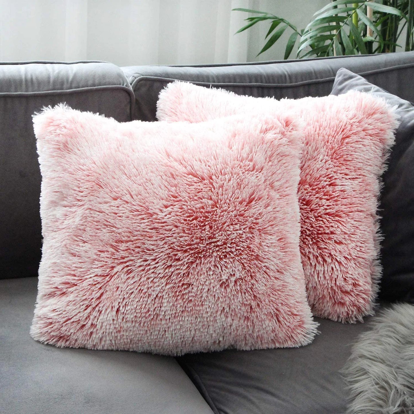 Fuzzy Pillowcase – Aesthetic Pop for Your Space | 18 x 18 Inch Cover (Pillow Not Included)