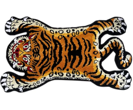 Fierce Tibetan Tiger Rug